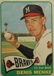 1965 Topps Baseball Cards      327     Denis Menke